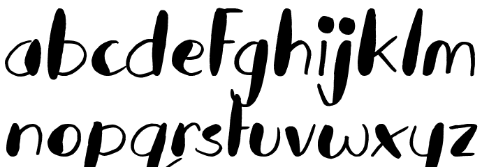 Kid Splash Personal Use Font LOWERCASE