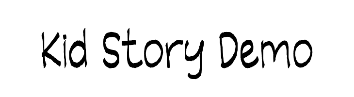 Kid Story Demo  नि: शुल्क फ़ॉन्ट्स डाउनलोड