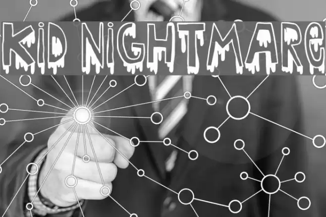 Kid nightmare Font examples