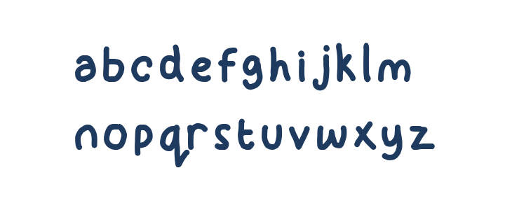 KidDos Font Lowercase