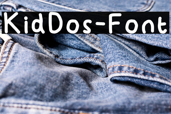 KidDos-Font Example 1
