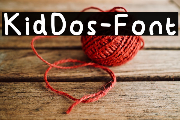 KidDos-Font Example 2