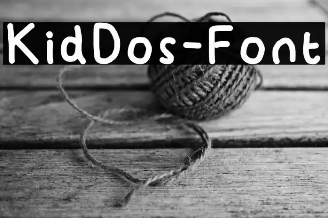KidDos-Font Font examples