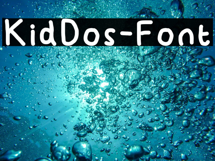 KidDos-Font Example 3