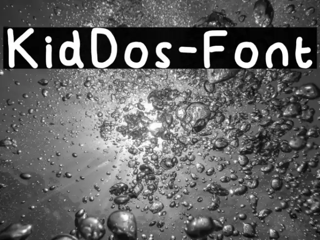 KidDos-Font Font examples