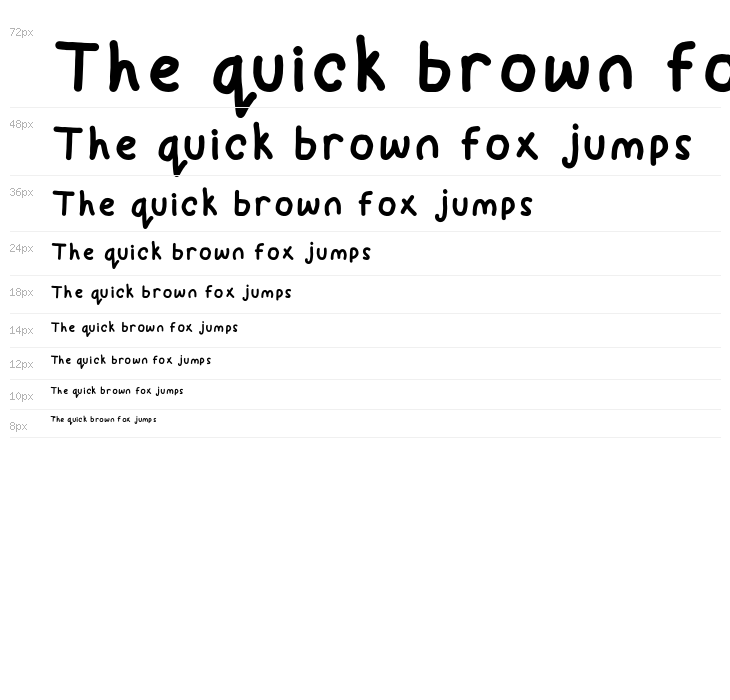 KidDos-Font Waterfall