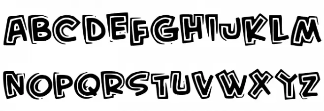 KidFromHell خط أحرف صغيرة