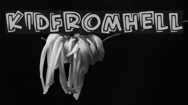 KidFromHell Font examples