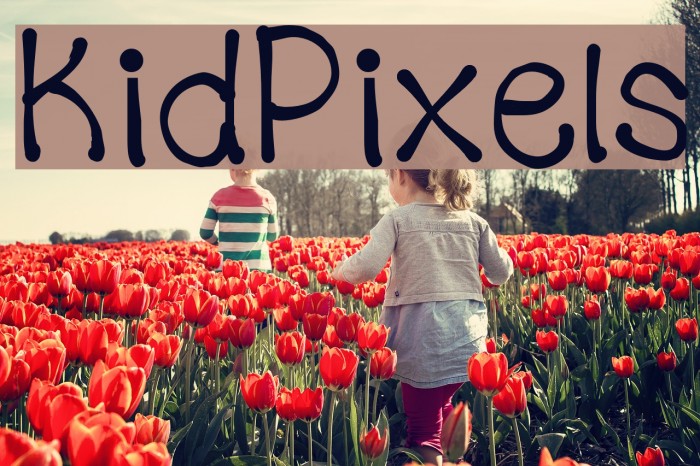 KidPixels Font examples