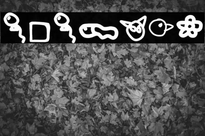 KidPixymbols Font examples