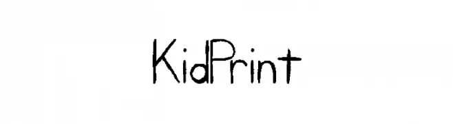 KidPrint  नि: शुल्क फ़ॉन्ट्स डाउनलोड