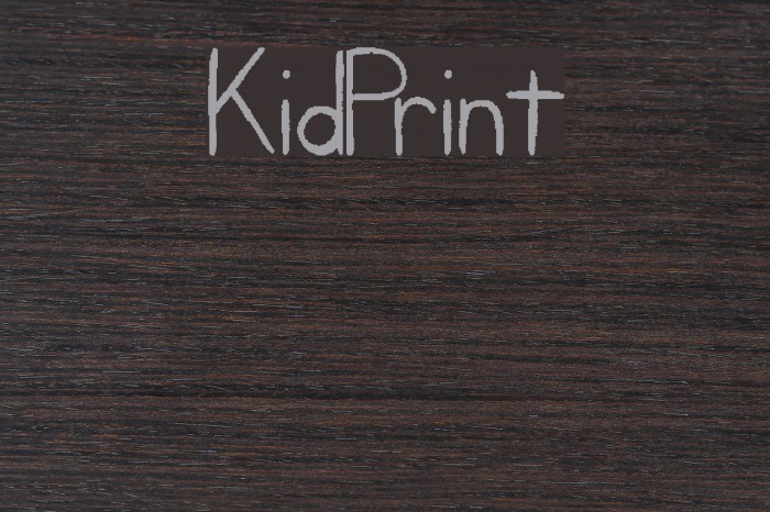 KidPrint Font examples
