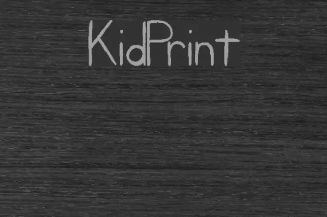 KidPrint Font examples