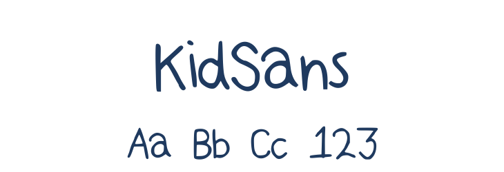 KidSans Font Preview