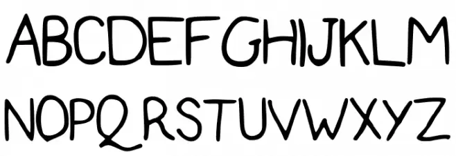 KidSans خط أحرف كبيرة