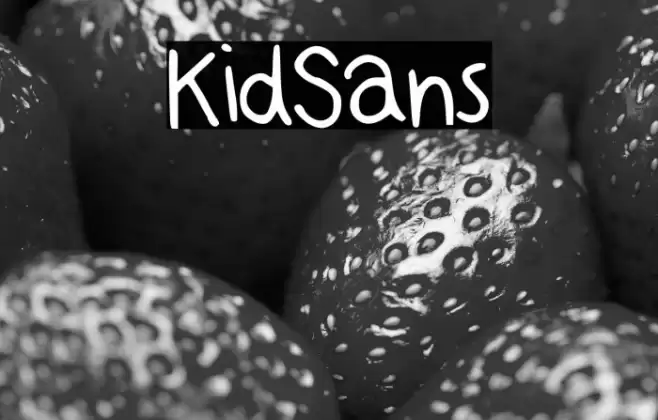 KidSans خط examples