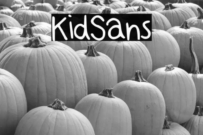 KidSans خط examples