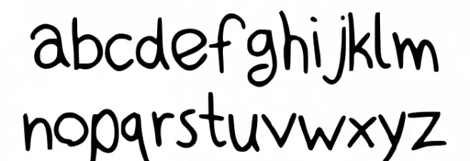 KidSans خط أحرف صغيرة