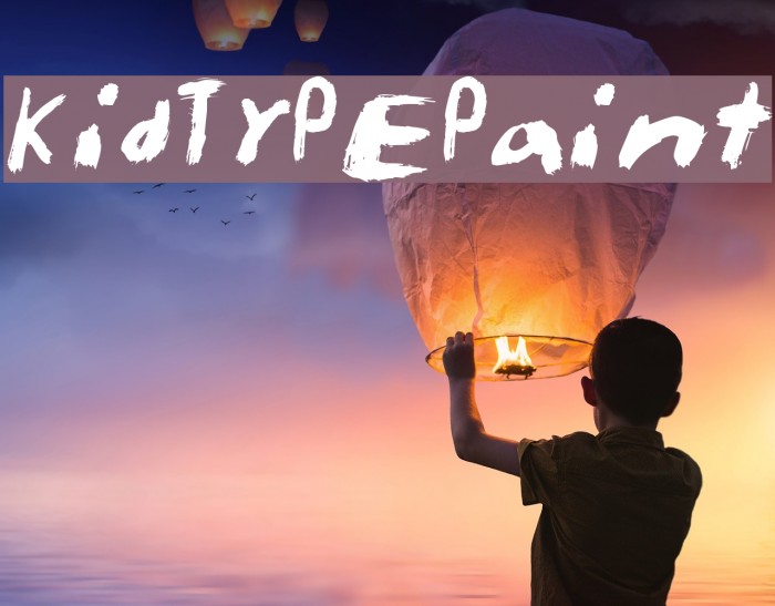 KidTYPEPaint Font examples