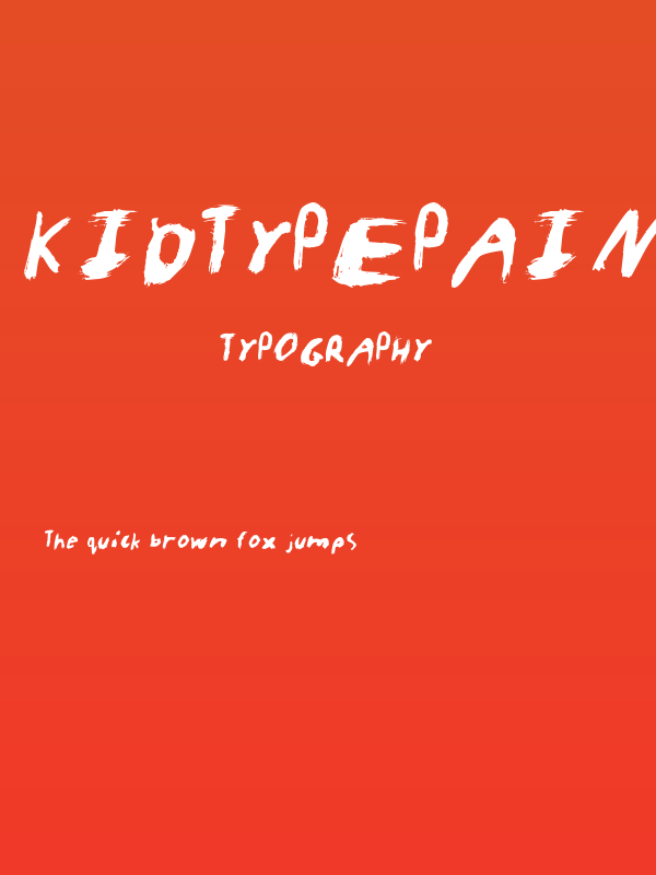 KidTYPEPaint Poster