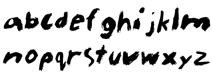 KidTYPEPaint Font LOWERCASE