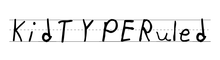 KidTYPERuled  Free Fonts Download
