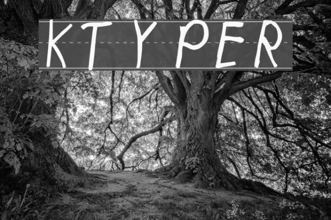 KidTYPERuled Font examples