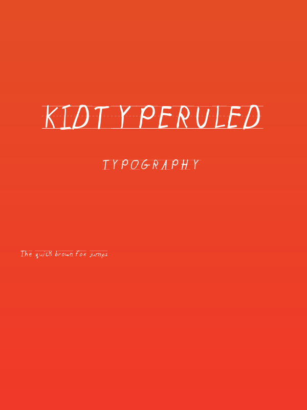 KidTYPERuled Poster