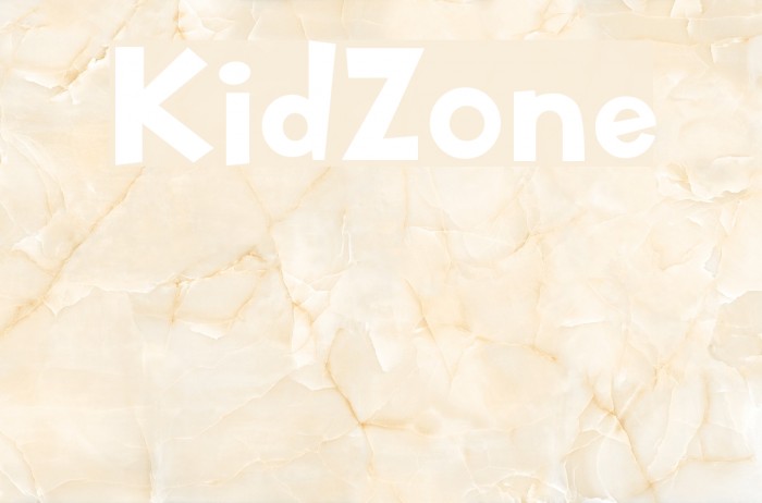KidZone Font examples