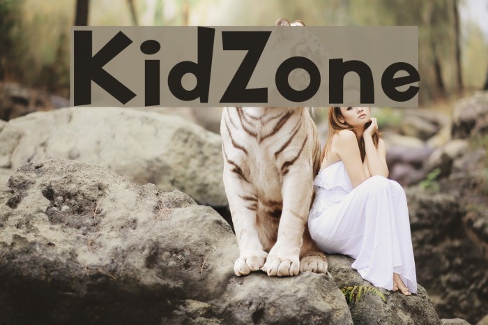KidZone Font examples
