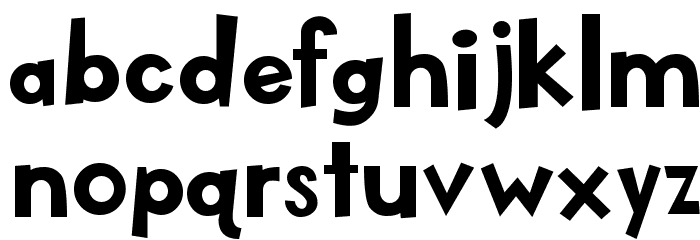 KidZone Font LOWERCASE
