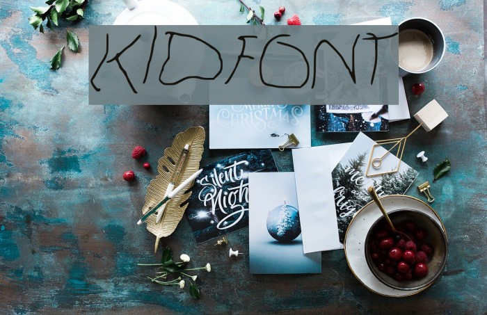 Kid_Font_ Font examples
