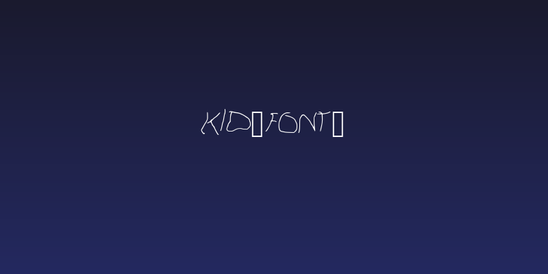 Kid_Font_ Social Header