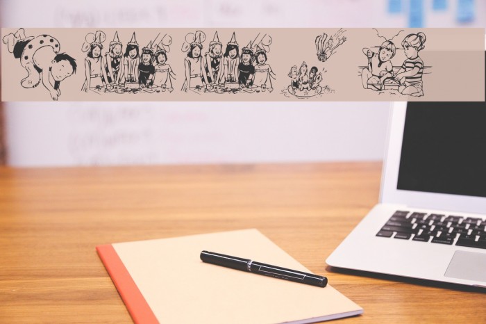 KiddieClip 1 Font examples