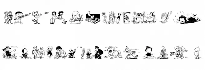KiddieClip 2 Schriftart Groß