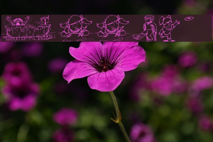 KiddieClip 2 Font examples