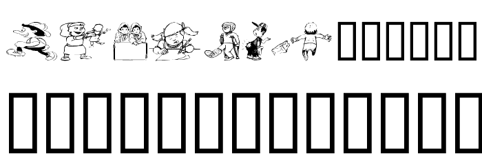 KiddieClip 2 Font LOWERCASE