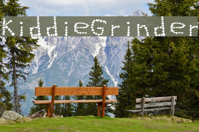 KiddieGrinder Font examples