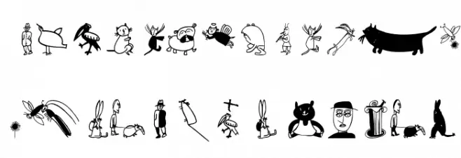 KiddiesR Schriftart Groß