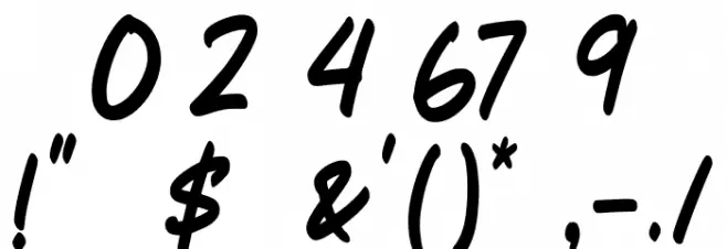 Kiddiess Font Alte caractere