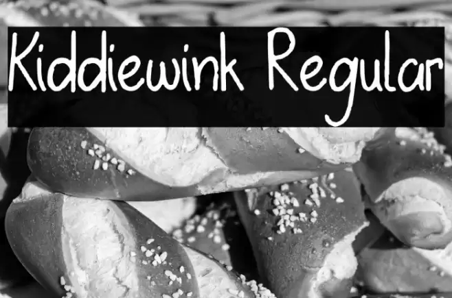 Kiddiewink Regular Font examples