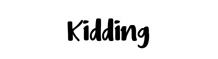 Kidding  font caratteri gratis