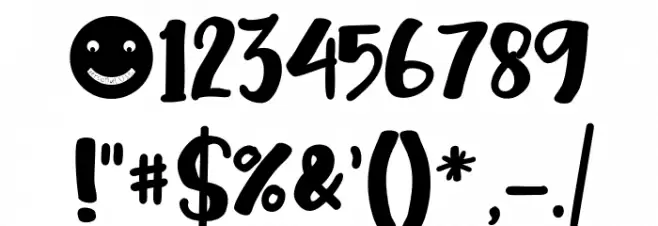 Kidding Font OTHER CHARS