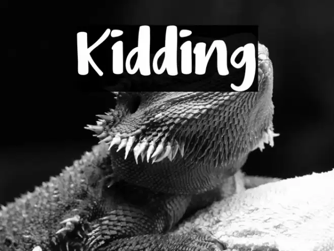Kidding Font examples