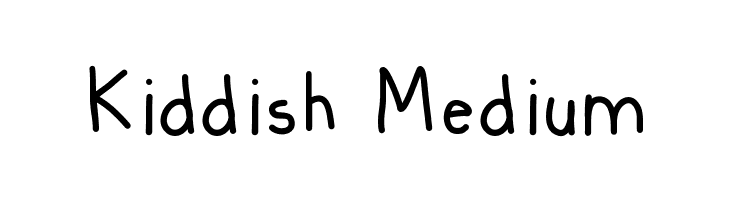 Kiddish Medium फ़ॉन्ट