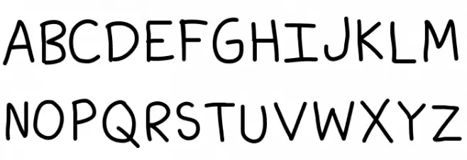 Kiddish Medium Font Litere mari