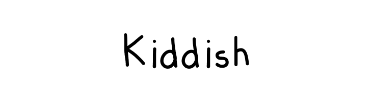 Kiddish Font