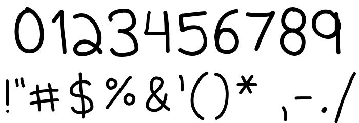 Kiddish Font OTHER CHARS