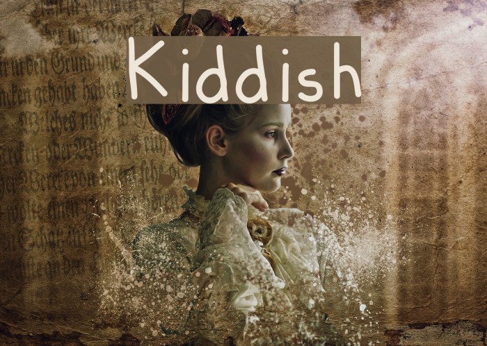 Kiddish Font examples