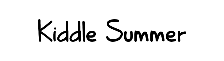 Kiddle Summer  フリーフォントのダウンロード